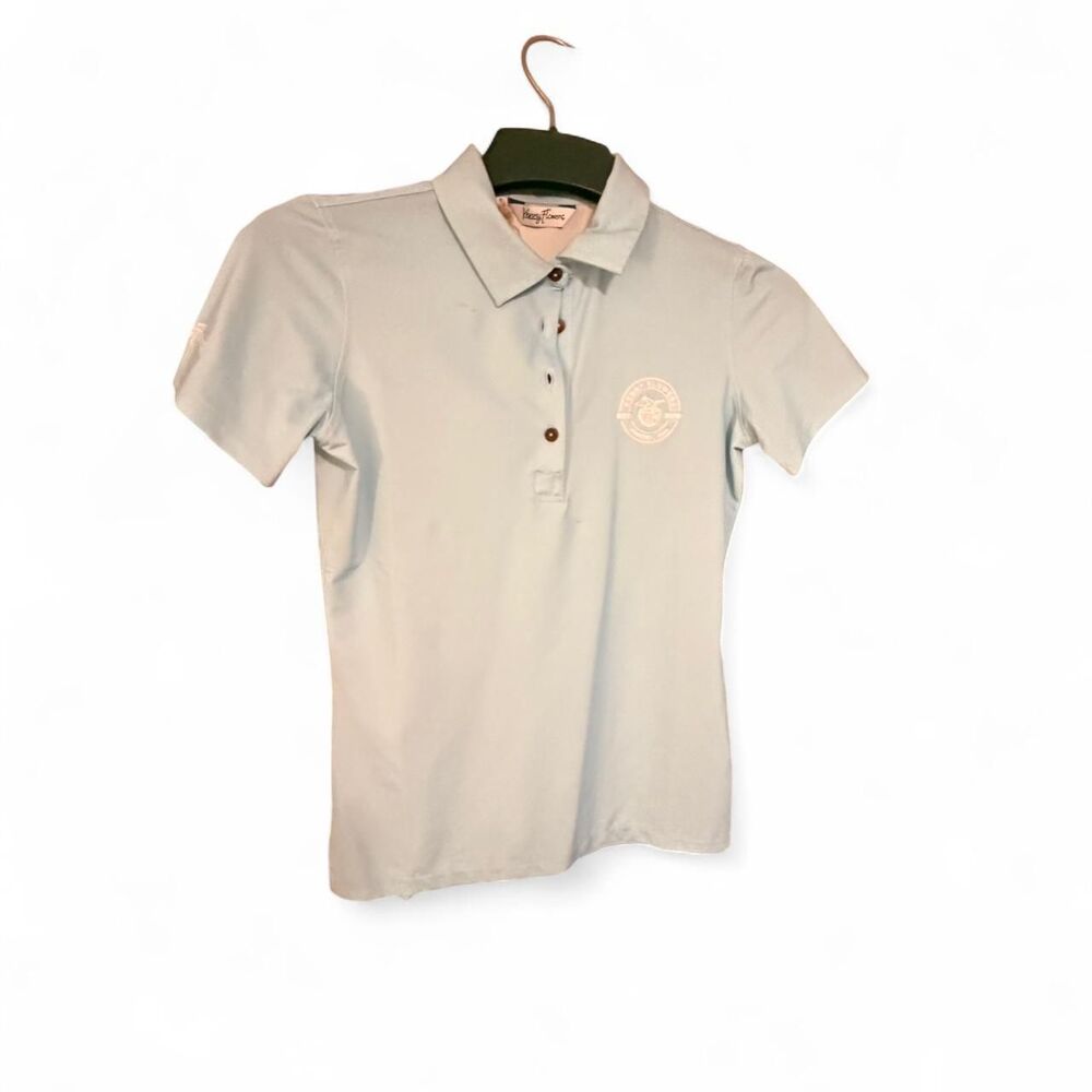 Unbranded Women's Blue and Grey Polo-shirts
